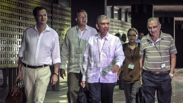 Equipo negociador del gobierno colombiano