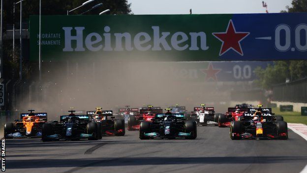 2021 Mexican Grand Prix start