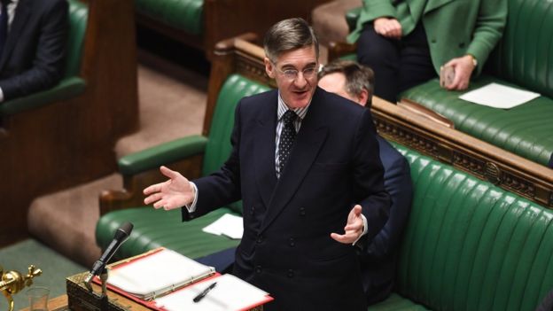Image result for Jacob Rees-Mogg presenting the programme motion to the Commons on Monday