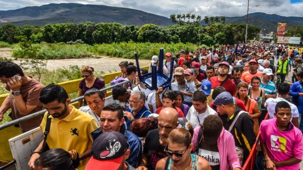 Frontera entre Venezuela y Colombia.