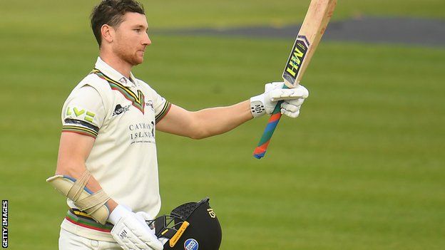 Gloucestershire's James Bracey makes a century against Somerset