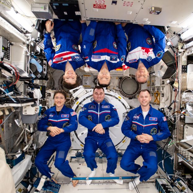 Astronautas en la Estación Espacial Internacional