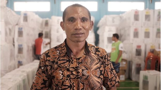 Ketua KPU Flores Timur Kornelis Arung.