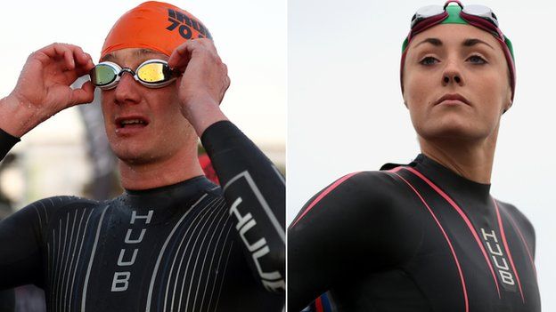 Alistair Brownlee and Lucy Charles-Barclay
