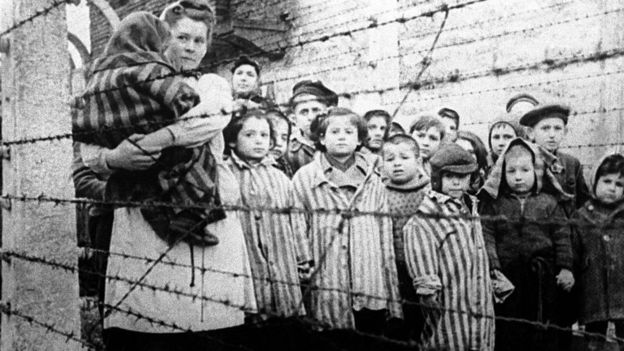 Auschwitz concentration camp on January 27, 1945