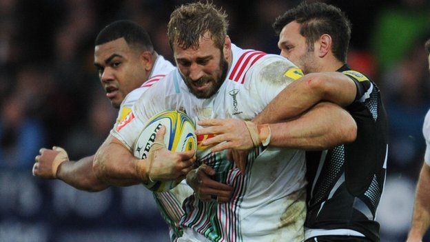 England skipper Chris Robshaw was making only his third Quins appearance since returning from the World Cup
