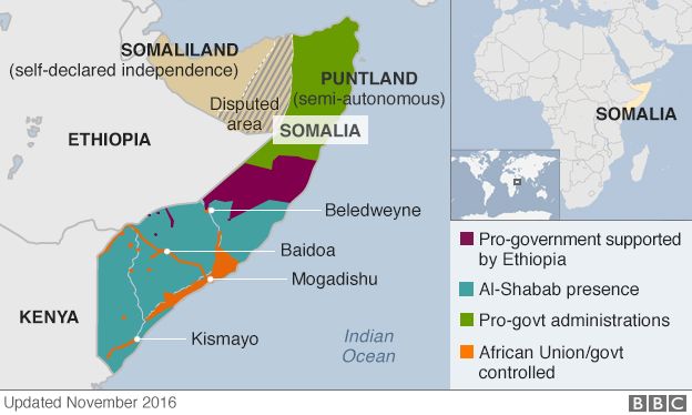 Somalia control map