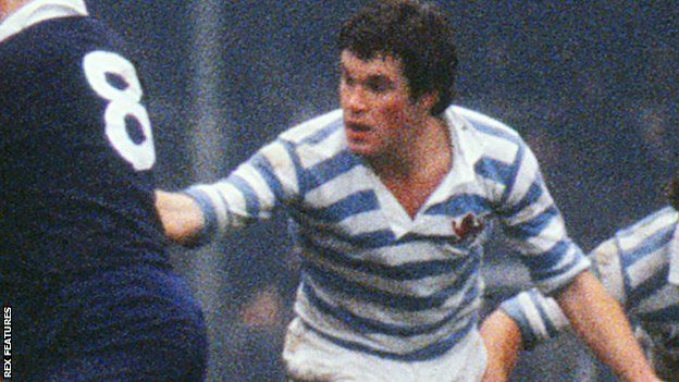 Eddie Butler playing for Cambridge University against Oxford University in the 1977 Varsity Match