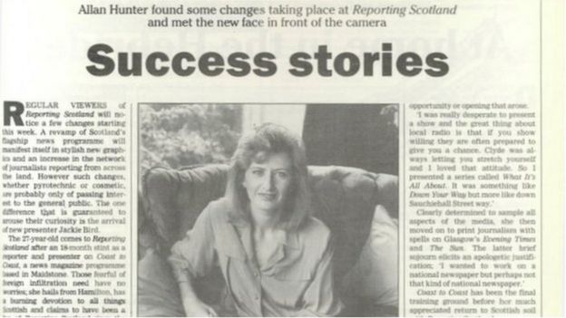 Bbcs Jackie Bird Leaves Reporting Scotland Bbc News