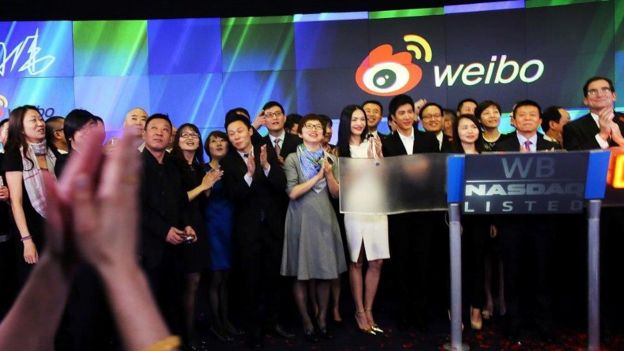 Weibo của Trung Quốc lên thị trường chứng khoán công nghệ cao NASDAQ ở Hoa Kỳ