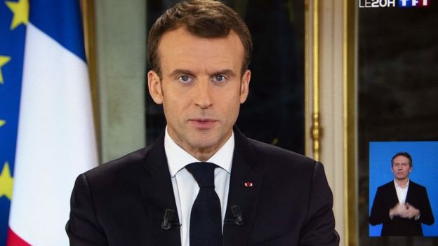 Macron, Sarı Yelekliler hareketine seslendi