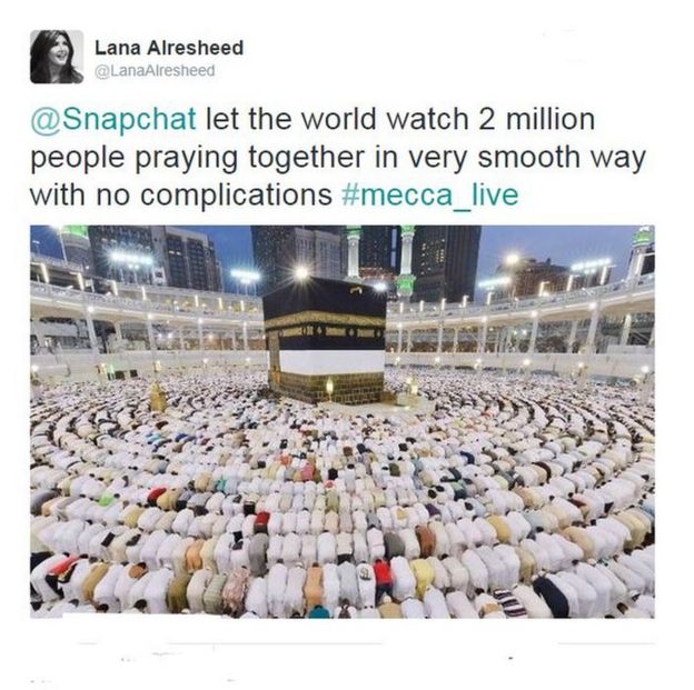 Why do thousands want to show off Mecca on a chat app? BBC News