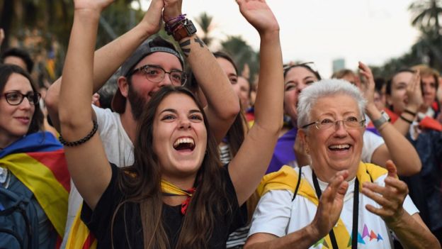 مؤيدون لاستقلال كتالونيا