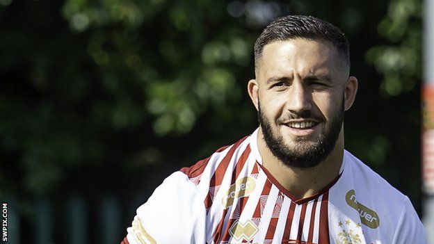 Romain Navarrete spent last season on loan with Wakefield and joins Wigan teammate Chris Hankinson in signing for London Broncos
