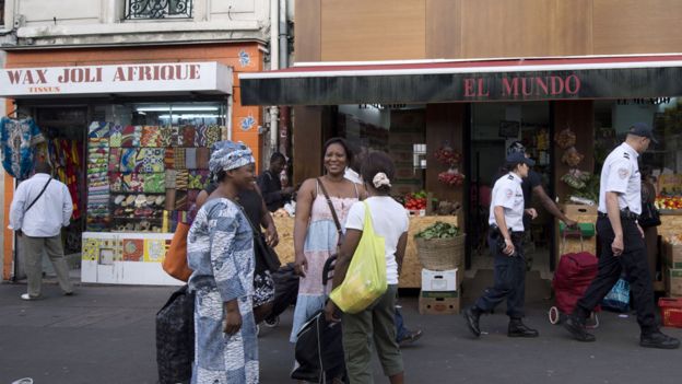 Street scene from Chateau Rouge, Paris