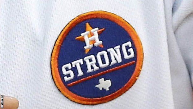 A "Houston Strong" patch