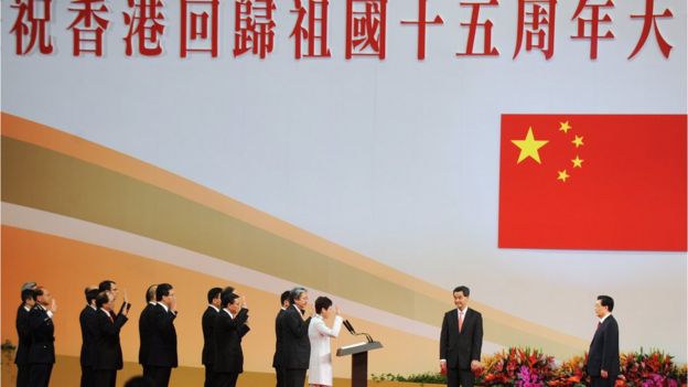 2012年胡锦涛第三次访港,出席香港特别行政区成立十五周年纪念活动及新政府就职仪式。