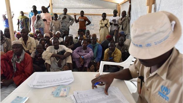 Des réfugiés nigérians à Baga Sola, dans lest du Tchad en 2015