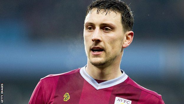 Tommy Elphick in action for Aston Villa
