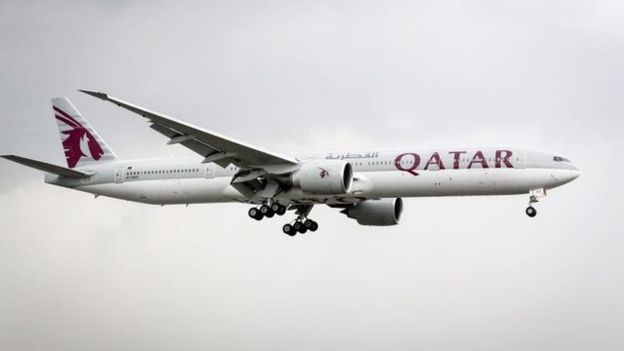 Avión de Qatar