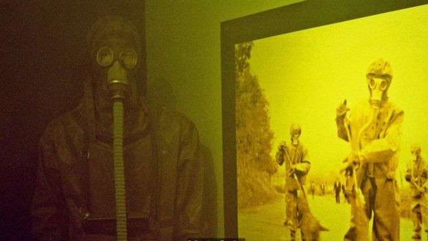 تعرض إحدى الغرف الإجراءات التي كانت ستتخذ حال التعرض لهجوم نووي