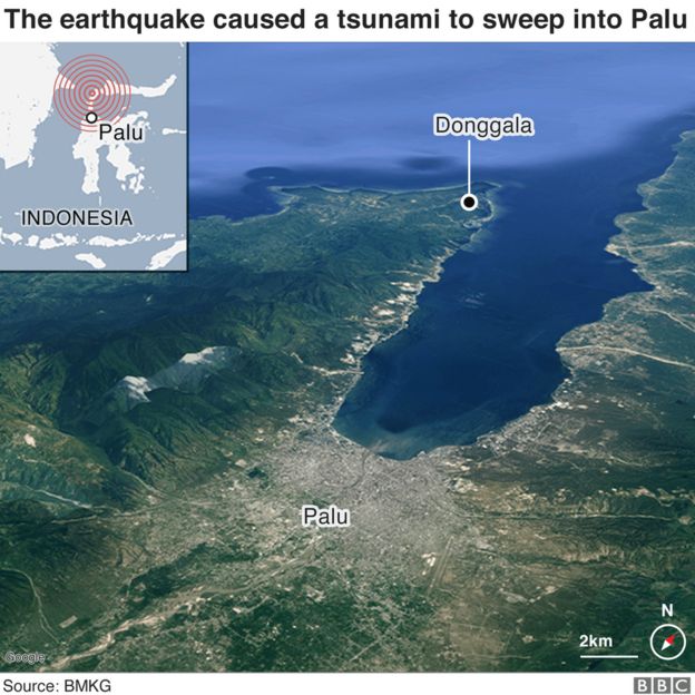 A map of Palu