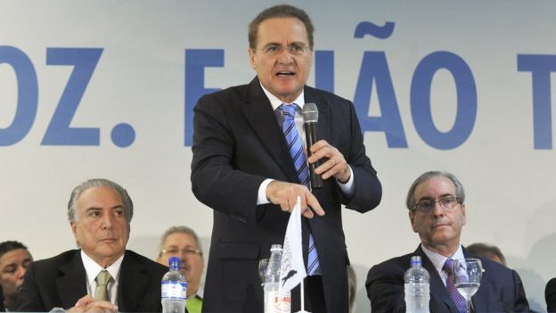 Michel Temer, Renan Calheiros e Eduardo Cunha