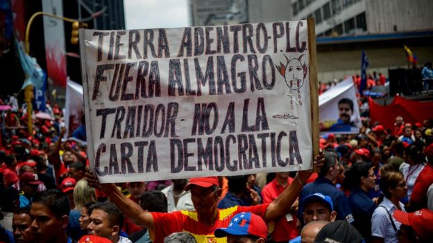 Protesta contra OEA