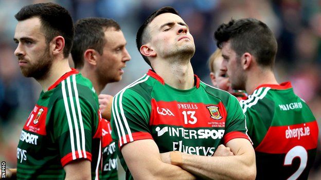A dejected Jason Doherty after Mayo's defeat by Dublin in the 2017 All-Ireland final