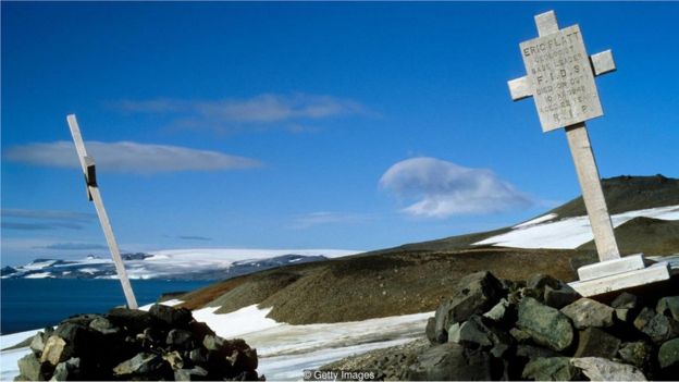 Cemitério na Antártica