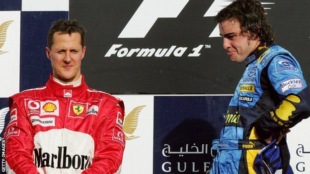 Michael Schumacher and Fernando Alonso 2006