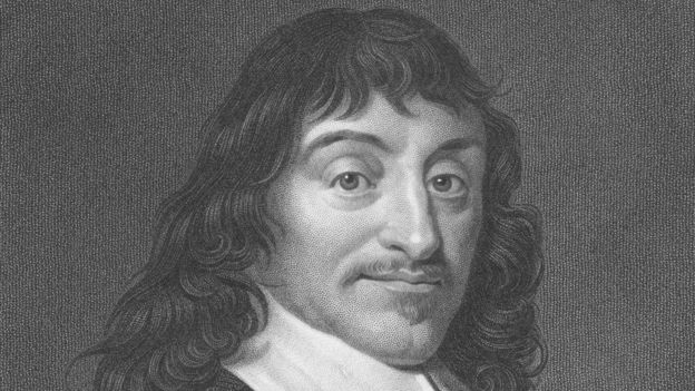 Ilustração do filósofo francês René Descartes, que visitou a Suécia durante o reinado de Cristina