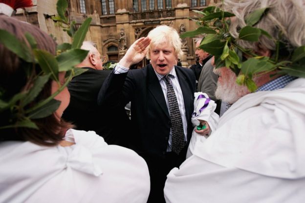 Boris Johnson making a speech in Latin in 2007, as part of a campaign to ensure the continued teaching of classics in schools
