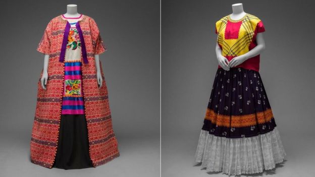 As roupas expostas de Frida