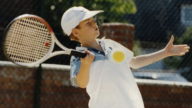 Andy Murray a los 8 años