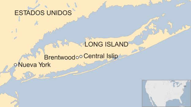 Mapa de Long Island