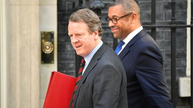 Scottish Secretary Alister Jack and Conservative Party chairman James Cleverly