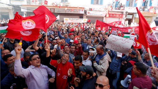 احتفالات عيد العمال في تونس