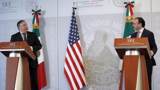 Mike Pompeo y Luis Videgaray