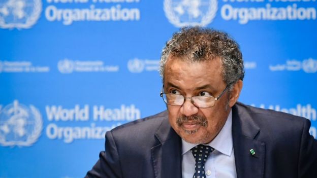 Dünya Sağlık Örgütü Başkanı Tedros Adhanolm, tüm ülkelerin koordinasyon içerisinde çalışması gerektiğini söylüyor.