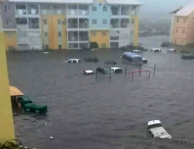 Flooding in Saint Martin, 6 September