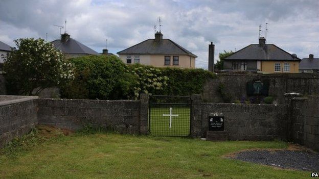 The site of the former home backs on to a housing estate