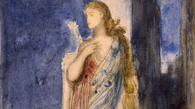 Helena de Troya pintada por Gustave Moreau