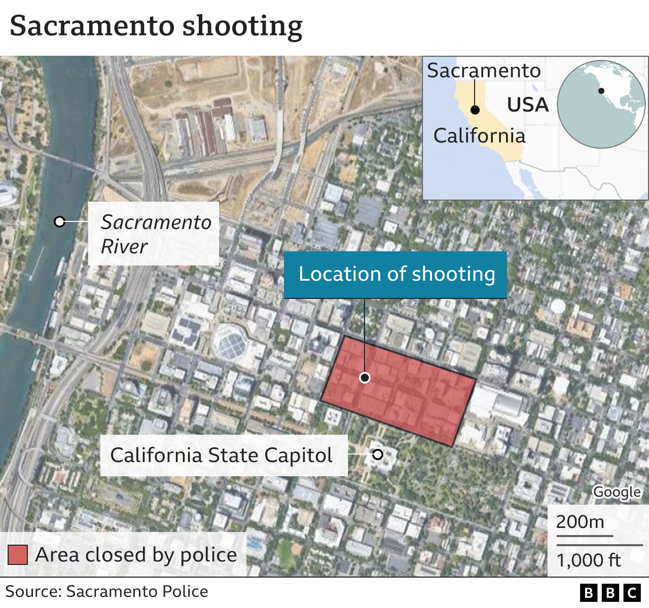 Sacramento Shooting: All Six Victims Identified - BBC News