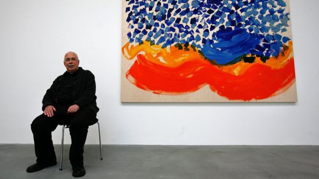 Sir Howard Hodgkin at the Gagosian Gallery in London in 2008