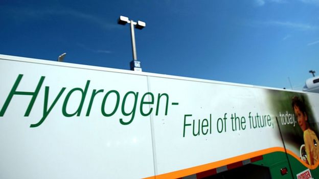 Anuncio de combustible de hidrógeno el 13 de agosto de 2008 en Nueva Jersey, EE.UU.