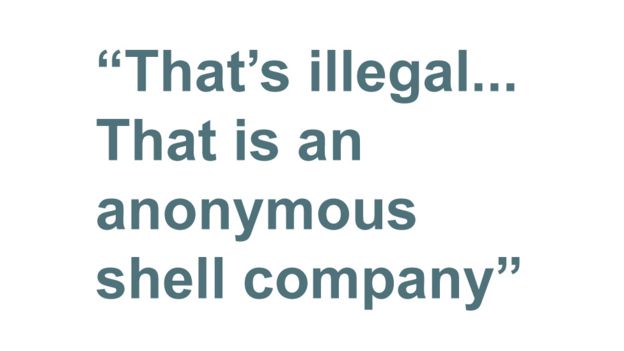 Quotebox: That's illegal... That is an anonymous shell company
