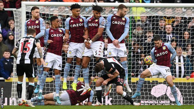 Kieran Trippier scores Newcastle's winner against Aston Villa