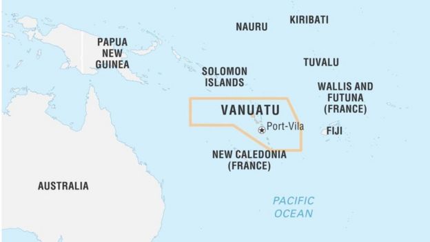 Vanuatu chỉ cách Sydney 1500 hải lý về hướng đông bắc
