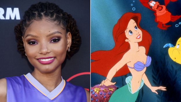 Halle Bailey and Ariel